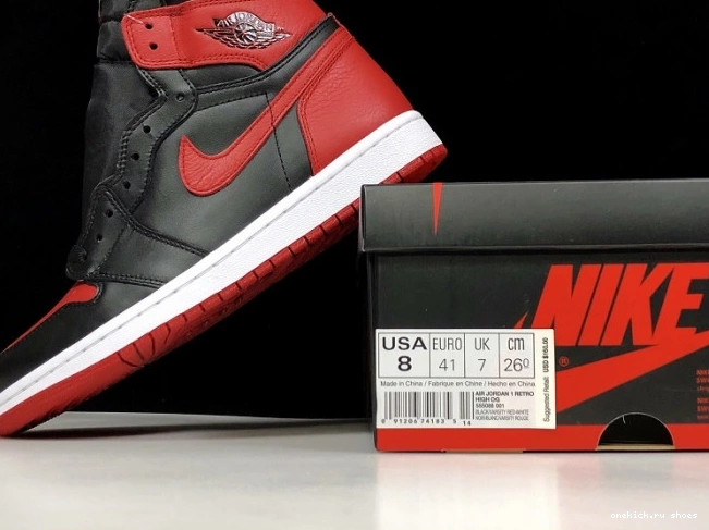 Rep OG 555088-001 High Air Retro 1 Jordan Banned 0525